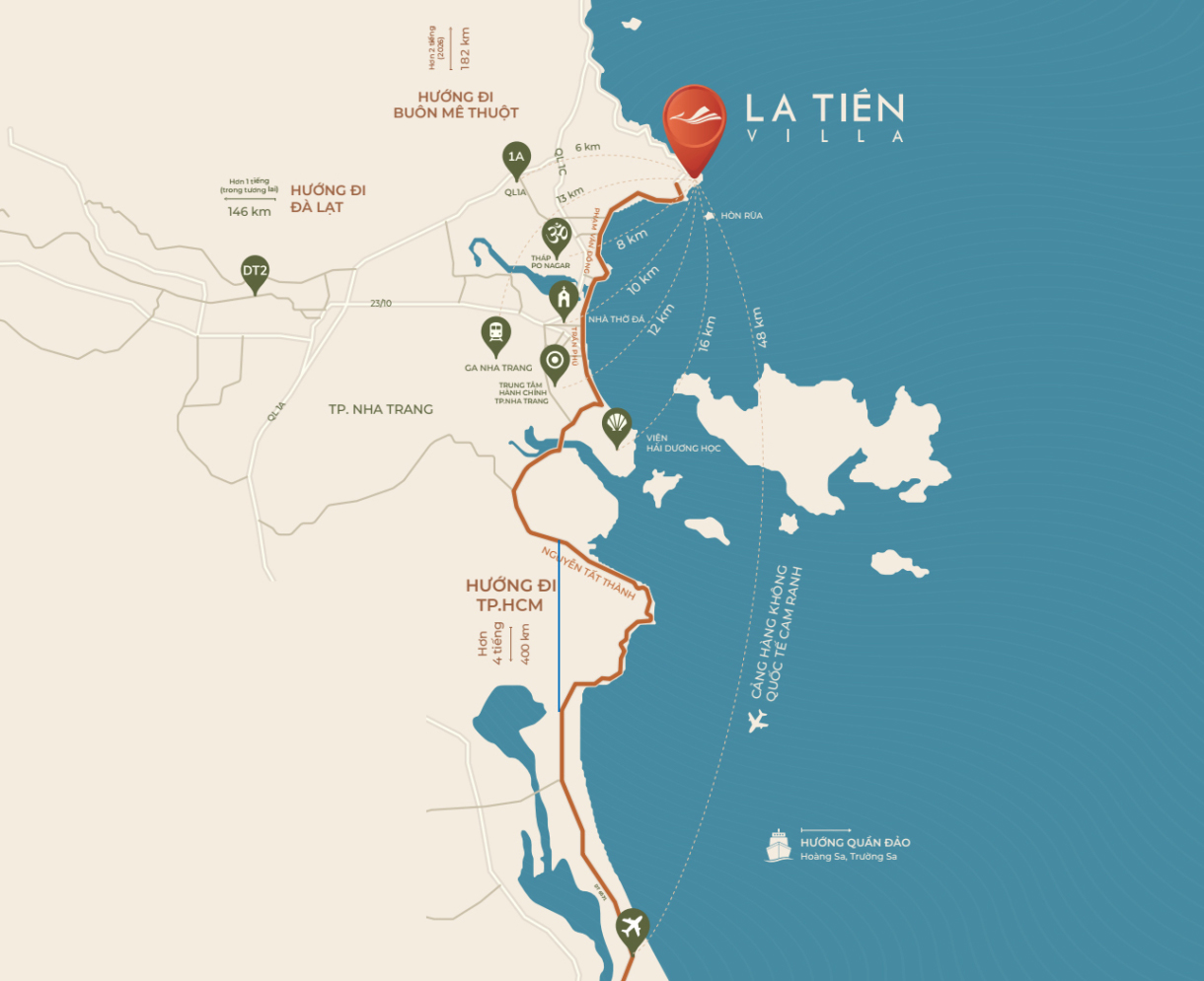 Vị trí La Tiên Villa Nha Trang V? trí la tiên villa nha trang