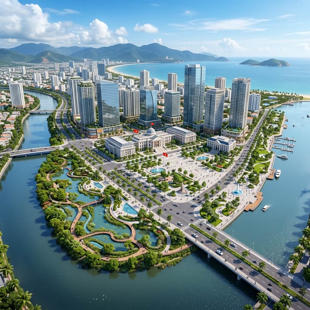 Đảo Capital Island - Trung tâm hành chính thương mại Charmora City